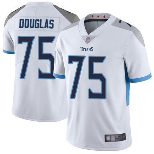 Tennessee Titans Limited White Men Jamil Douglas Road Jersey NFL Football #75 Vapor Untouchable